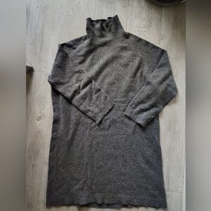 Charcoal Turtleneck Sweater Dress | Size One Size Fits Most